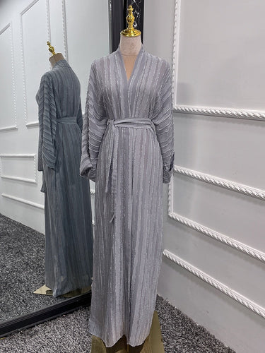Abaya Grise Kimono